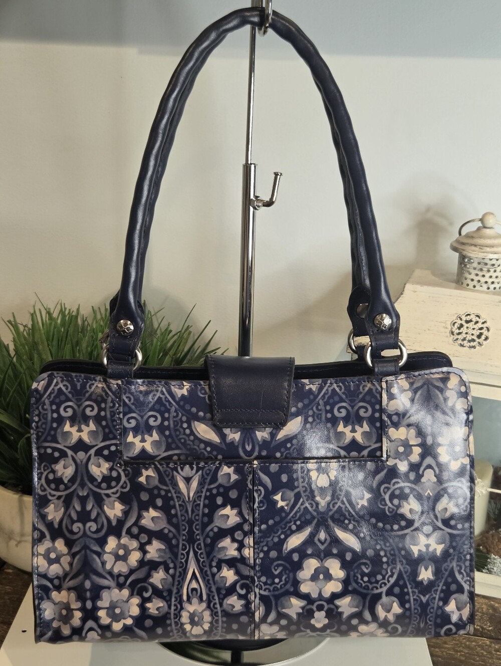 Patricia Nash Rienzo Satchel Italian Folklore Pattern - Picture 4 of 14